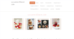 Desktop Screenshot of cuisineeliseetjulie.com